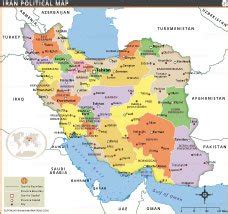 Map Showing Azerbaijan And Iran