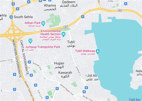 Map Tubli Bahrain