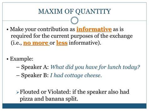 Maxim Of Quantity Example