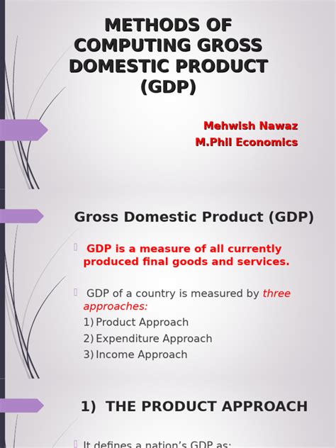 Measurement Of Gdp