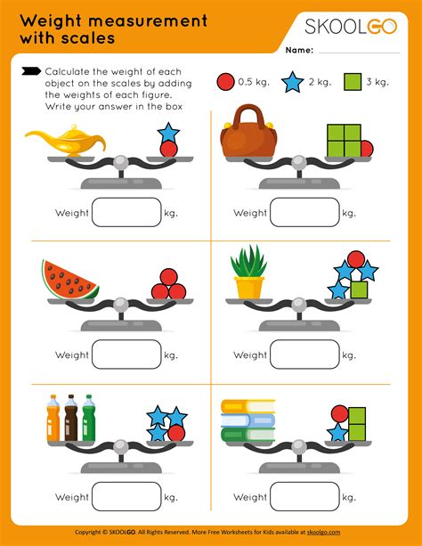 Measurement Of Weight Class 3 Worksheet