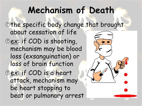 Mechanism Of Death Definition