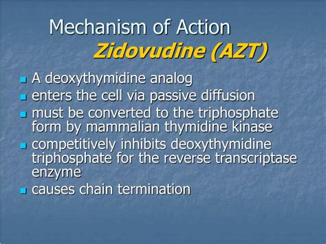 Mechanism Of Zidovudine