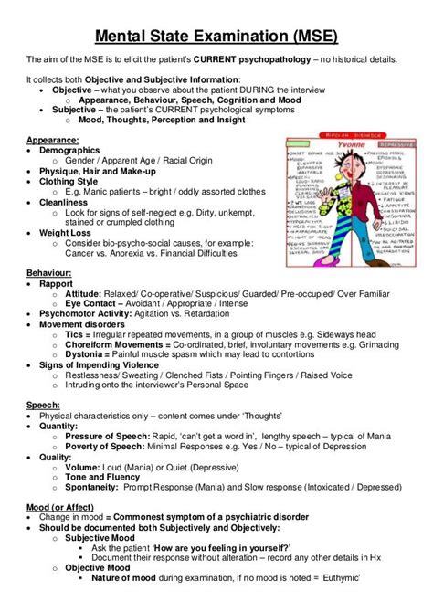 Mental State Assessment Example
