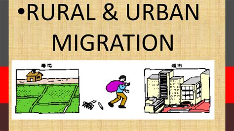 Migration Of Rural People To Urban Areas