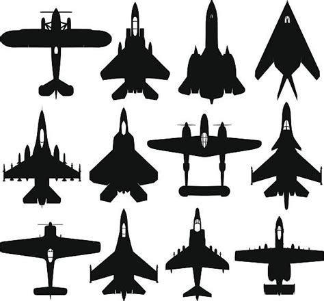 Military Aircraft Silhouette Clip Art