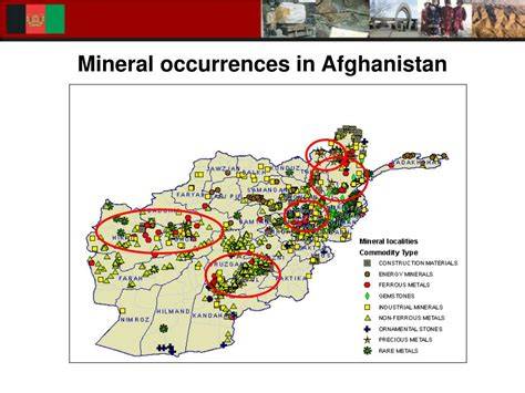 Mineral Map Of Afghanistan