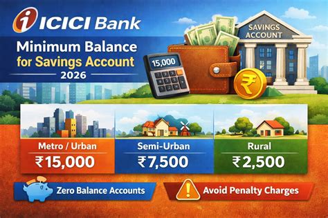 Minimum Balance Of Icici Bank