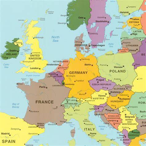 Modern Europe Map