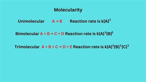 Molecularity Of A Reaction