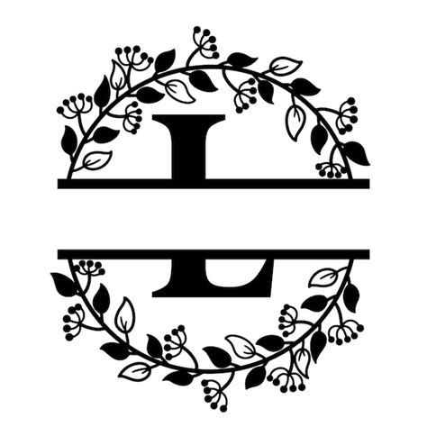 Monogram L Design Silhouette