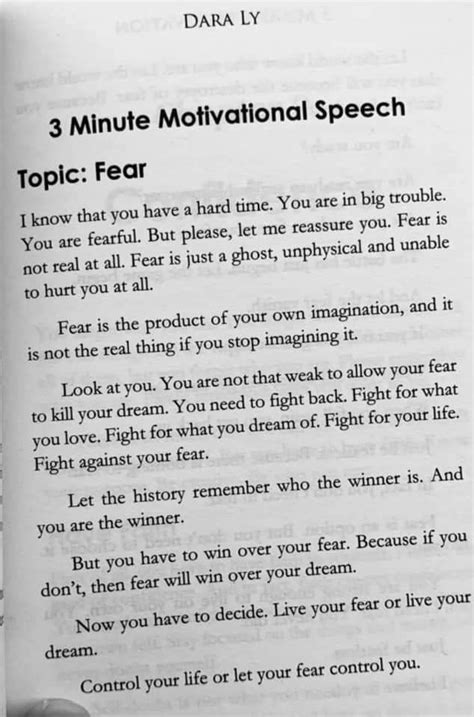 Motivation For Speech