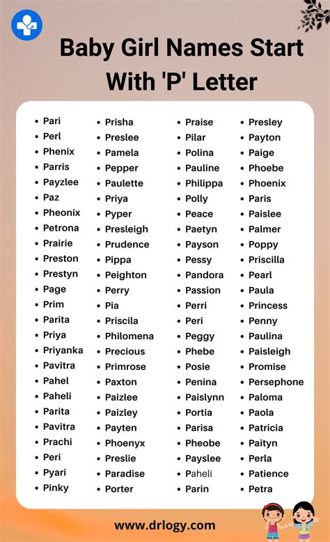 Names Starting With P