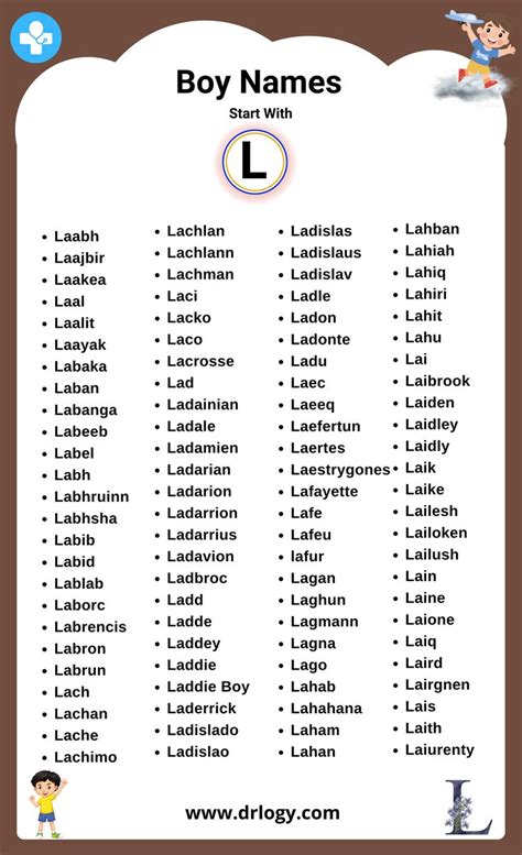 Names That Start With L For Boys