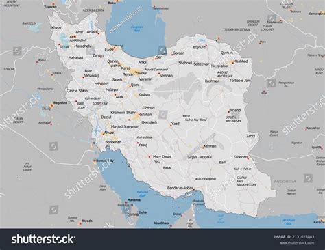 Neighbors Of Iran Map
