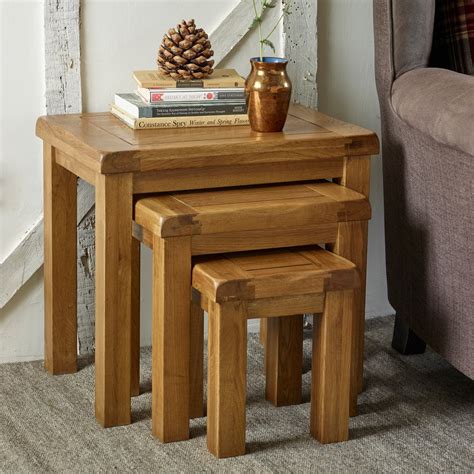 Nest Of Tables Uk Oak