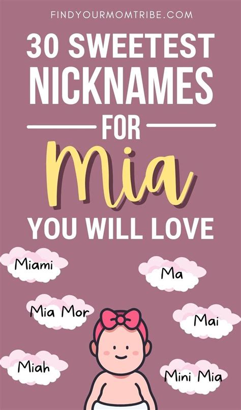 Nicknames For Mia