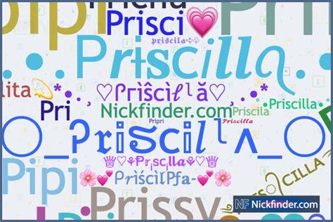 Nicknames For Priscilla