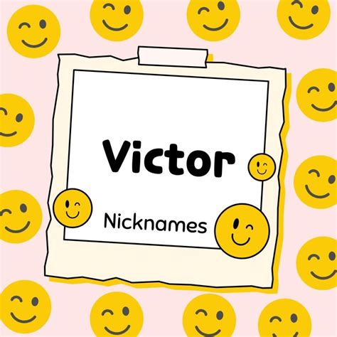 Nicknames For Victor