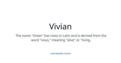 Nicknames For Vivian