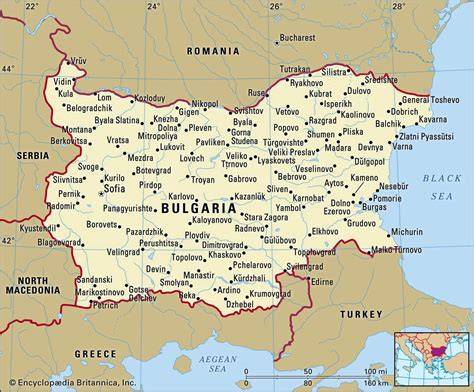 North Of Bulgaria Map