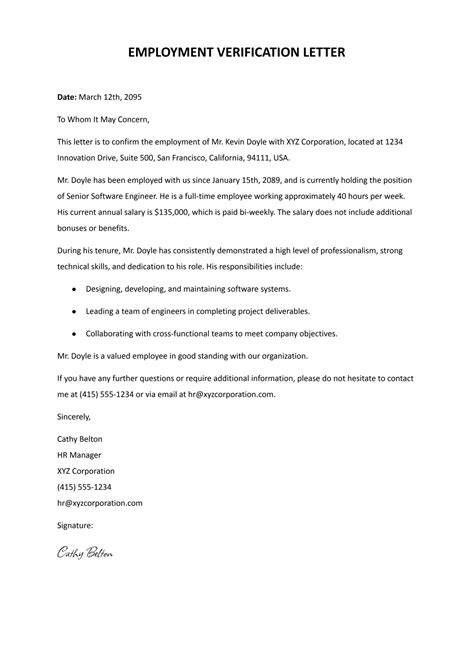 Of Employment Letter