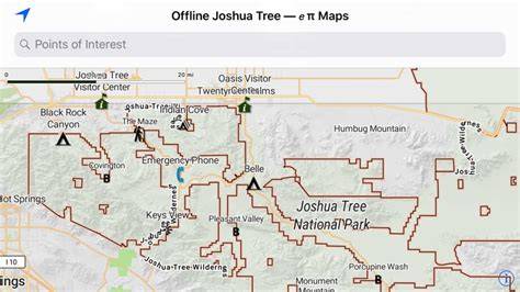 Offline Map Joshua Tree