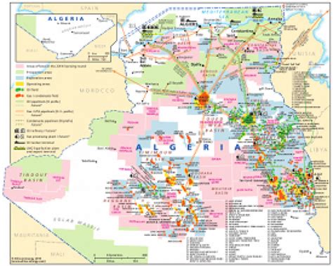 Oil Map Of Algeria