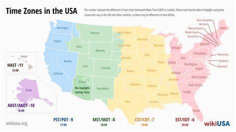 Oklahoma City Time Zone Map