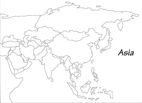 Outline Map Of Asia With Countries Pdf