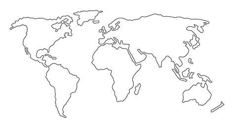 Outline Of The World Map
