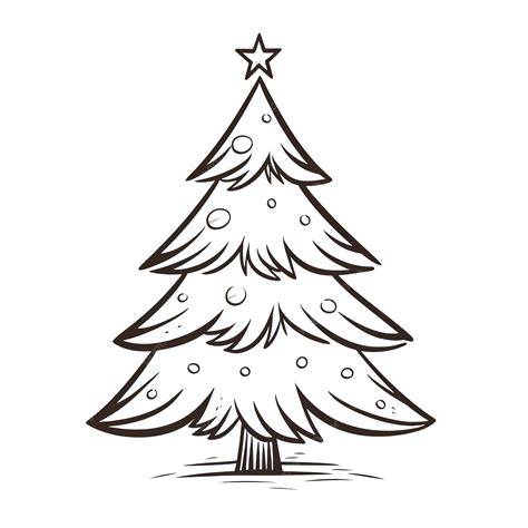 Outline Of Xmas Tree