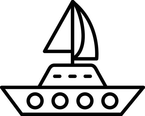 Outline Of Yacht