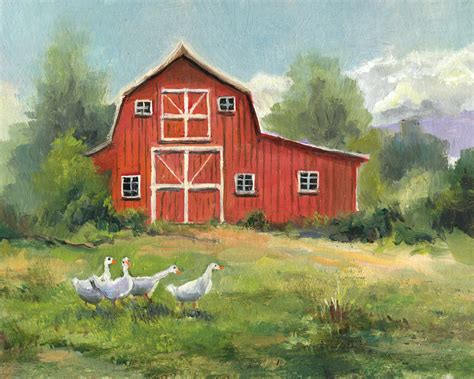 Painting Of A Barn