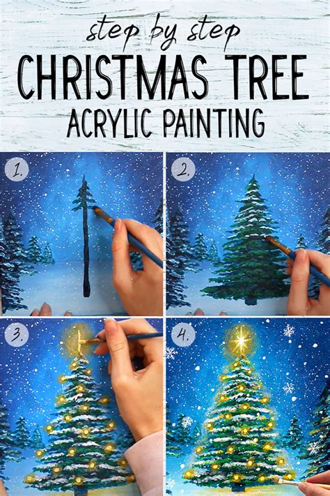Painting Of Christmas Tree