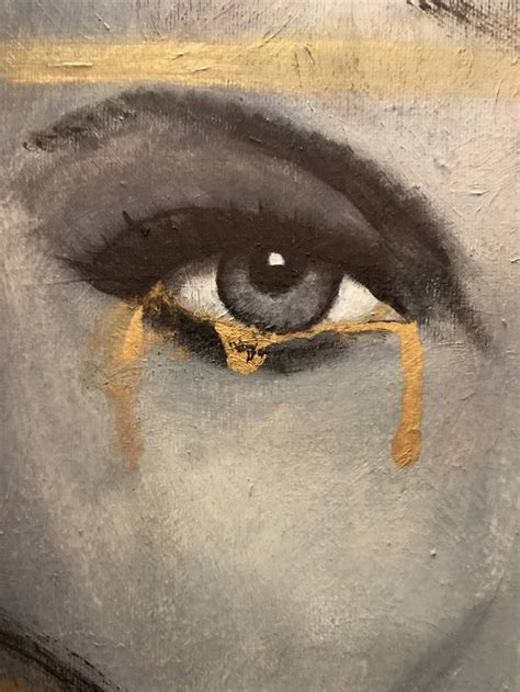 Painting Of Eyes With Tears
