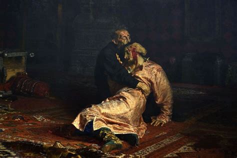 Painting Of Guy Holding Dead Son