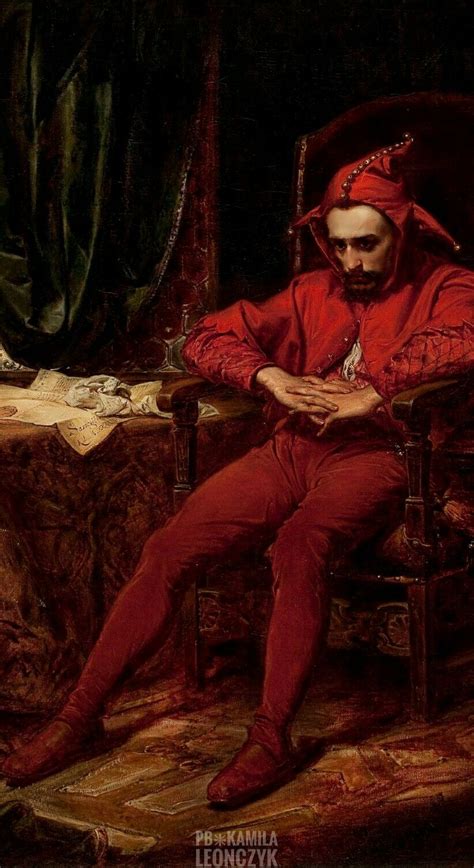 Painting Of Jester In Chair