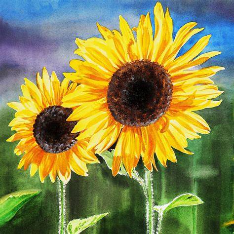 Painting Of Sunflowers
