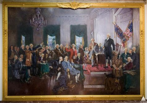 Painting Of The Signing Of The Constitution