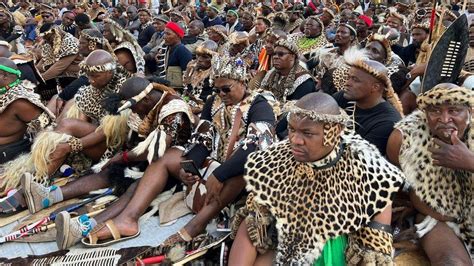 Painting Of Zulu Ceremony At Night