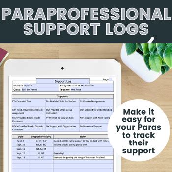 Paraprofessional Substitute Logs Nebraska