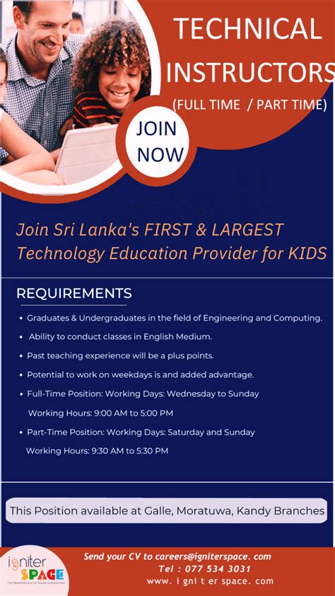 Part Time Teaching Vacancies