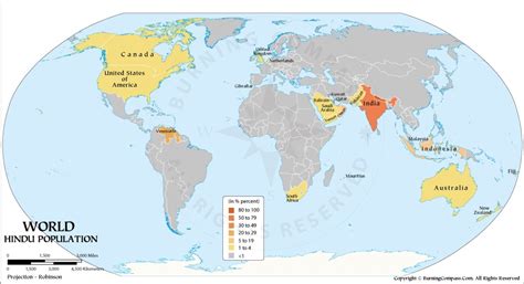 Percentage Of Hindu In World