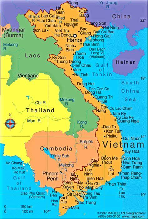 Peta Bangkok Dan Vietnam