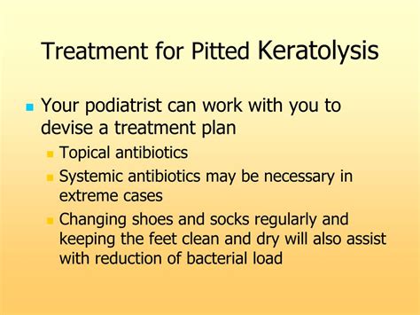 Pitted Keratolysis Treatment