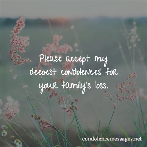 Please Accept My Condolences