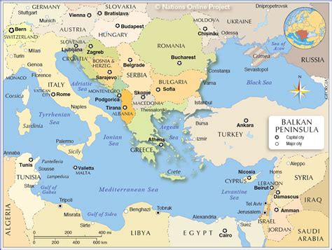 Political Map Of Balkan Peninsula