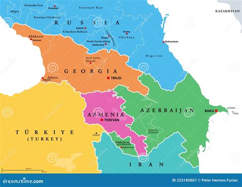 Political Map Of Caucasus