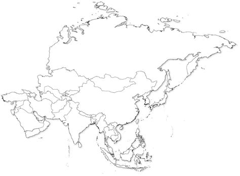 Political Map Of Central Asia Blank